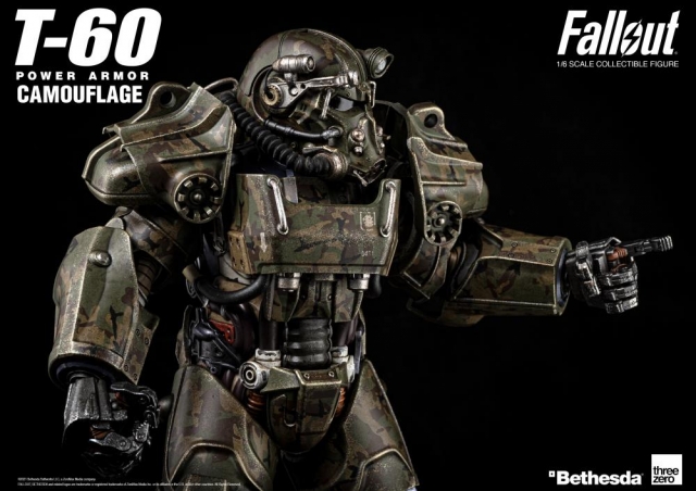 T-60 Power Armor Camouflage 1:6 Scale | Fallout | Threezero