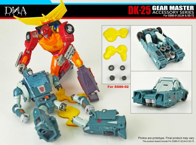 DK-25 Upgrade Kit for Transformers Studio Series 86-01, 86-02, 86-03, and Studio Series 72 | Dna Design | Upgrade Kit