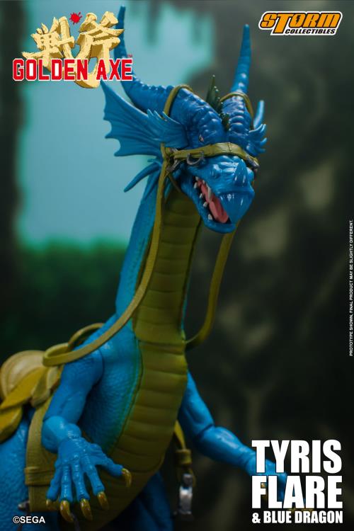 Tyris Flare and Blue Dragon 1:12 Scale Figure | Golden Axe | Storm Collectibles