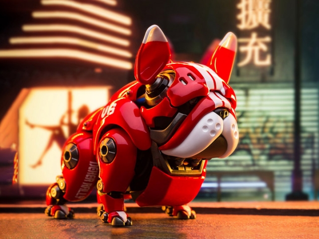 Cute Pet Mechanical Bulldog Red Version | HWJ Rambler
