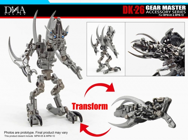 DK-26 Upgrade Kit for Transformers Masterpiece Movie Series 05 and 10 | Dna Design | Upgrade Kit
