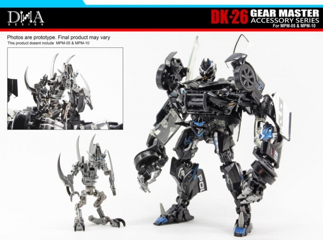 DK-26 Upgrade Kit for Transformers Masterpiece Movie Series 05 and 10 | Dna Design | Upgrade Kit