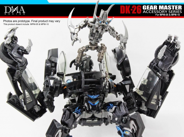 DK-26 Upgrade Kit for Transformers Masterpiece Movie Series 05 and 10 | Dna Design | Upgrade Kit
