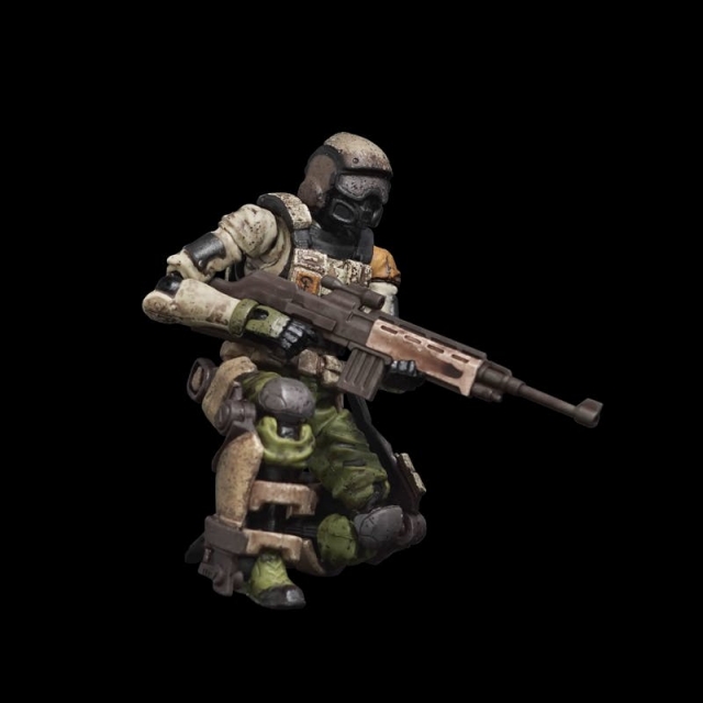 FAV-AP07 Desert AEGIS Exoskeleton Armor Set 1:18 Scale | Acid Rain FAV