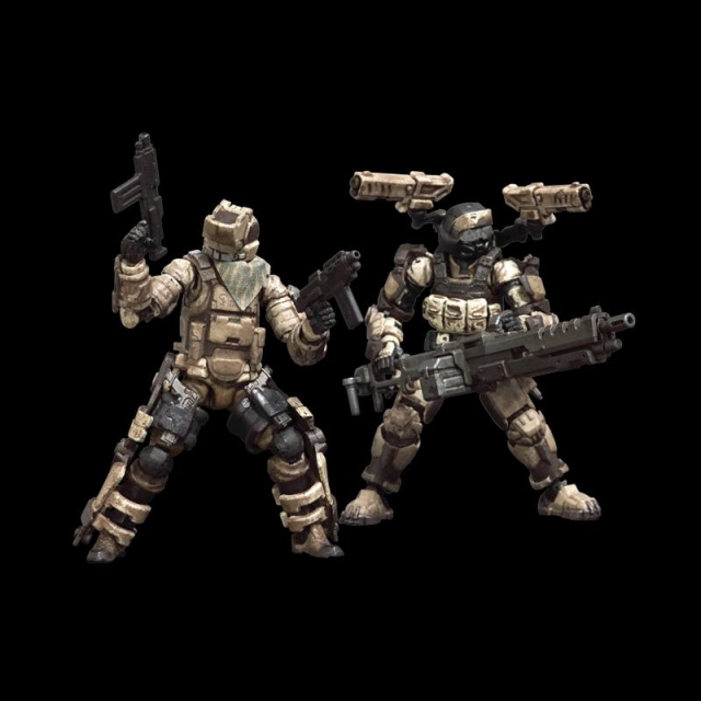 FAV-AP07 Desert AEGIS Exoskeleton Armor Set 1:18 Scale | Acid Rain FAV