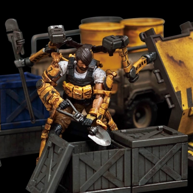 FAV-AP08 Engineering AEGIS Exoskeleton Armor Set 1:18 Scale | Acid Rain FAV