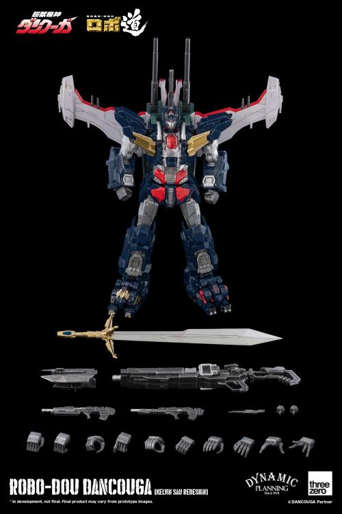 Dancouga Kelvin Sau Redesign Version Robo-dou Collectible Figure | Dancouga Super Beast Machine God | threezero