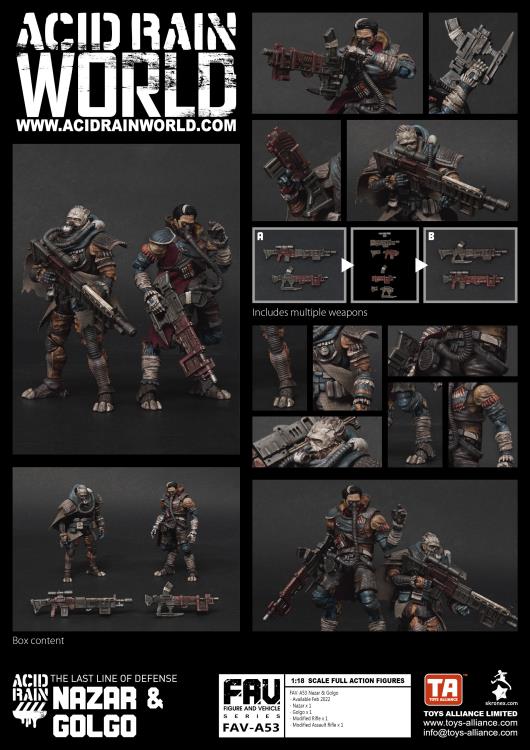 FAV-AP53 Nazar and Golgo 1:18 Scale | Acid Rain FAV