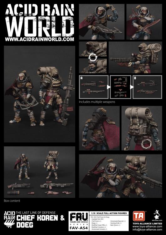 FAV-AP54 Chief Koren and Doeg 1:18 Scale | Acid Rain FAV