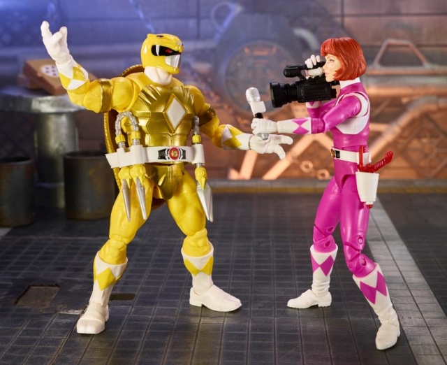 Morphed April O'Neil and Morphed Michelangelo Set of 2 | Power Rangers X Teenage Mutant Ninja Turtles | Hasbro Lightning Collection