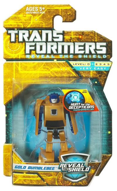 Gold Bumblebee Legends Class |  Hasbro Transformers Reveal the Shield