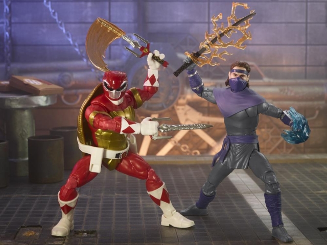 Morphed Raphael and Foot Soldier Tommy Set of 2 | Power Rangers X Teenage Mutant Ninja Turtles | Hasbro Lightning Collection