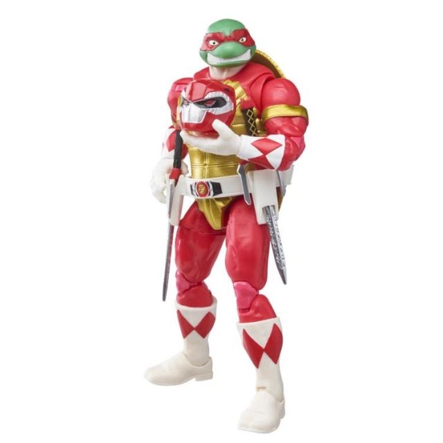 Morphed Raphael and Foot Soldier Tommy Set of 2 | Power Rangers X Teenage Mutant Ninja Turtles | Hasbro Lightning Collection