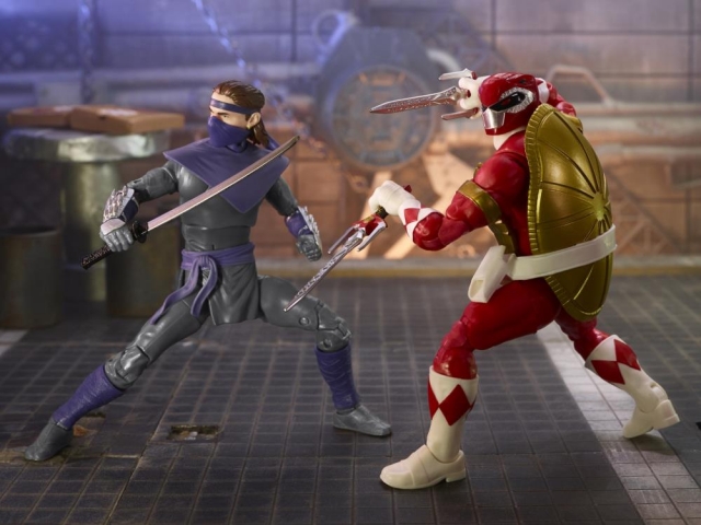 Morphed Raphael and Foot Soldier Tommy Set of 2 | Power Rangers X Teenage Mutant Ninja Turtles | Hasbro Lightning Collection