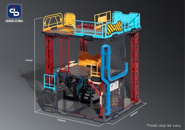 SIB-07 Industrial Depot Diorama Building Set | Scene in Box | Fresh Retro