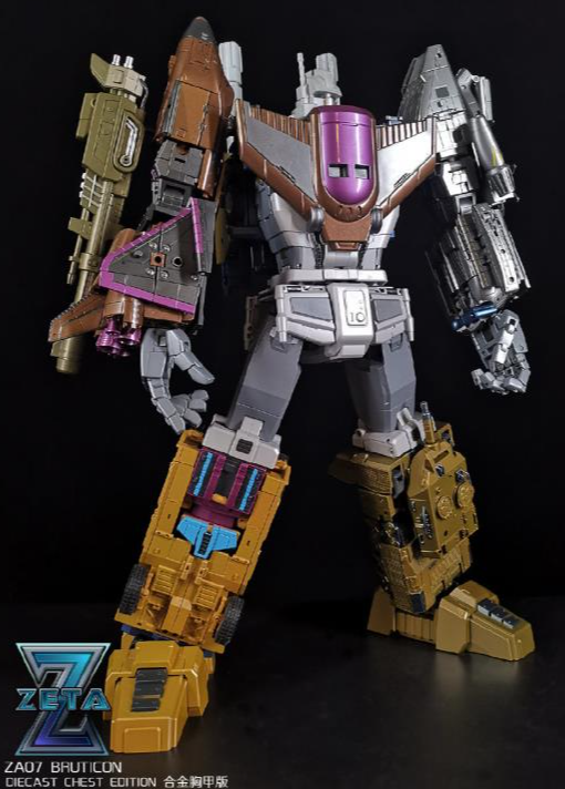 ZA-07 Bruticon Combiner Die-Cast Chest Version Set of 5 Figures | Zeta Toys