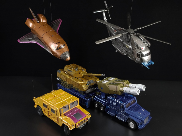 ZA-07 Bruticon Combiner Die-Cast Chest Version Set of 5 Figures | Zeta Toys