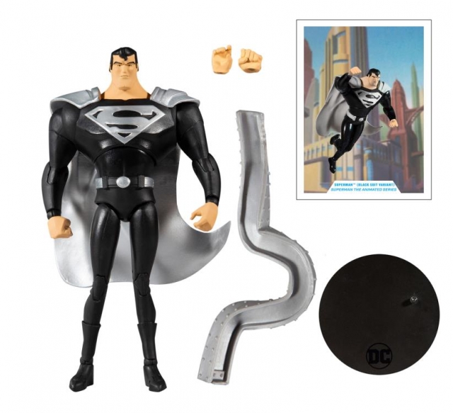 Superman Black Suit Variant Superman: The Animated Series 7-inch Scale | DC Multiverse | McFarlane Toys