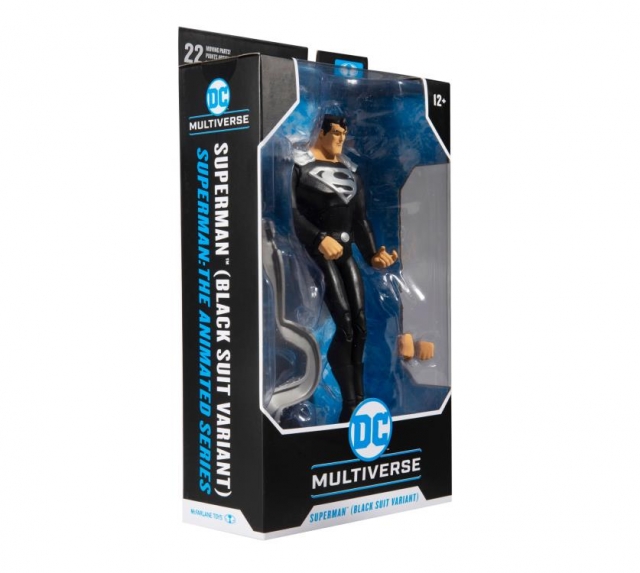 Superman Black Suit Variant Superman: The Animated Series 7-inch Scale | DC Multiverse | McFarlane Toys