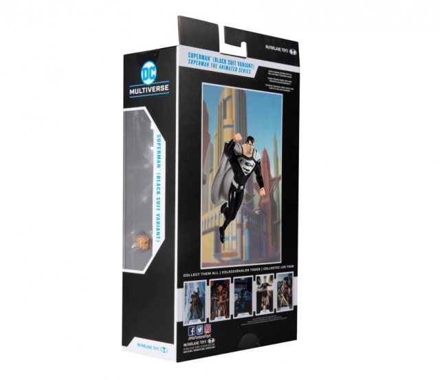 Superman Black Suit Variant Superman: The Animated Series 7-inch Scale | DC Multiverse | McFarlane Toys