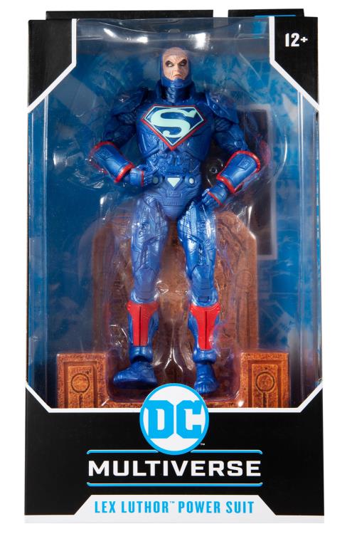 Lex Luther Power Suit Blue Version 7-inch Scale Justice League: The Darkseid War | DC Multiverse | McFarlane Toys