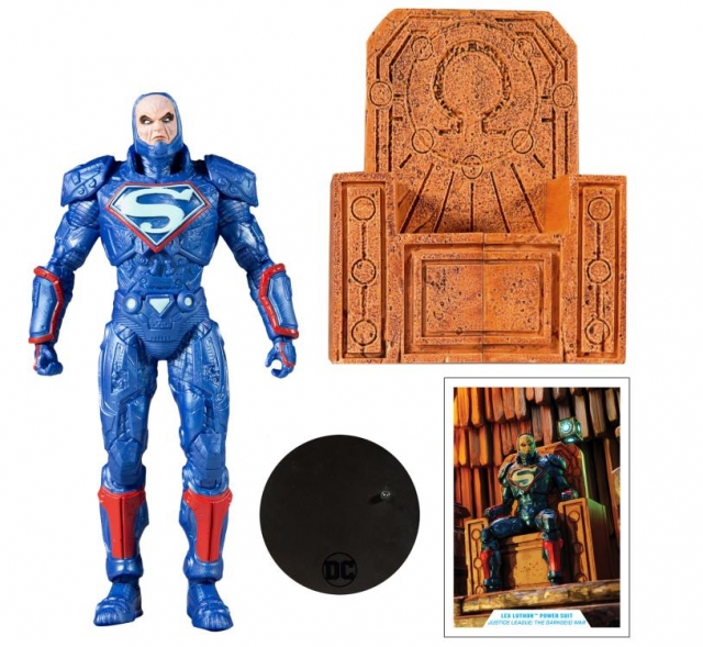 Lex Luther Power Suit Blue Version 7-inch Scale Justice League: The Darkseid War | DC Multiverse | McFarlane Toys