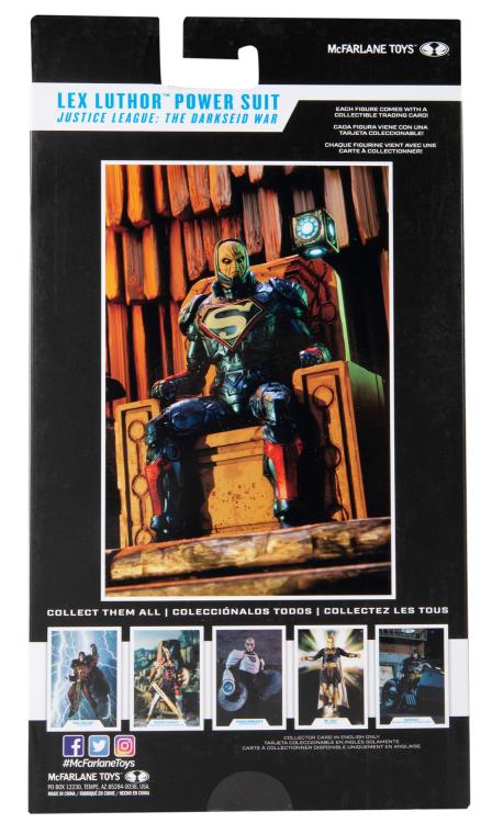 Lex Luther Power Suit Blue Version 7-inch Scale Justice League: The Darkseid War | DC Multiverse | McFarlane Toys