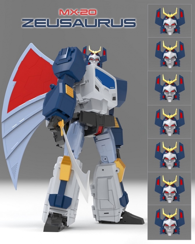 MX-20 Zeusaurus with Minions | X-Transbots