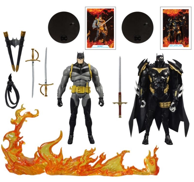 Batman vs. Azrael Batman Armor Set of 2 Batman: Curse of the White Knight 7-inch Scale | DC Multiverse | McFarlane Toys