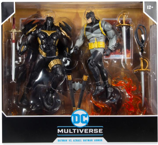Batman vs. Azrael Batman Armor Set of 2 Batman: Curse of the White Knight 7-inch Scale | DC Multiverse | McFarlane Toys