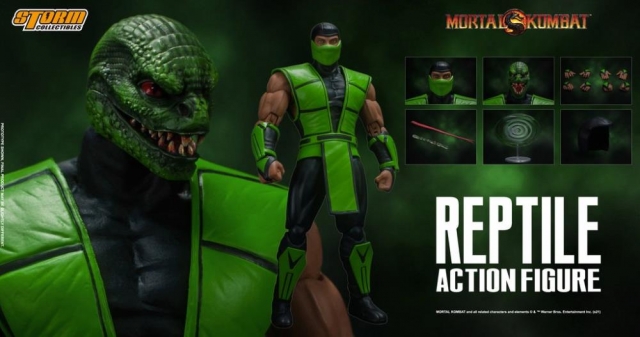 Reptile 1:12 Scale Figure | Mortal Kombat | Storm Collectibles