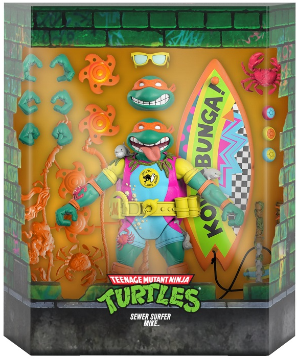 Sewer Surfer Mike 7-inch Scale | Teenage Mutant Ninja Turtles Ultimates | Super7