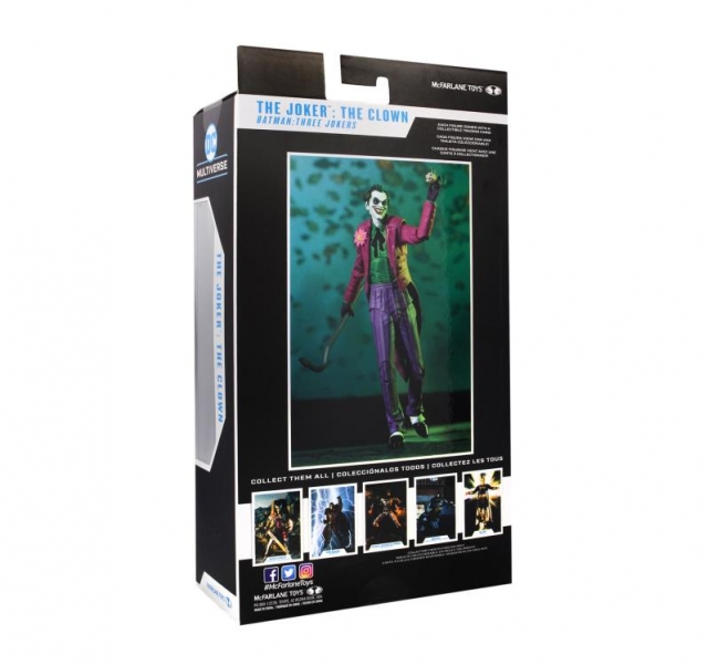The Joker (The Clown) 7-inch Scale Batman: Three Jokers | DC Multiverse | McFarlane Toys