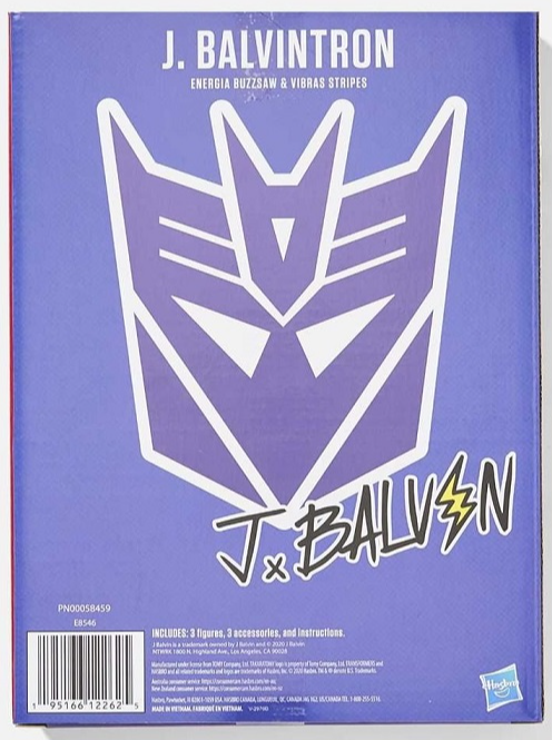 J. Balvintron Set of 3 | J. Balvin | Transformers G1 Collaborative