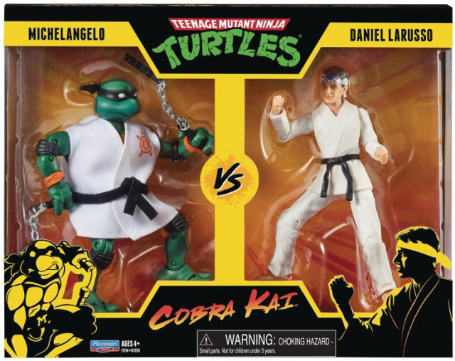 Michelangelo vs Daniel LaRusso Set of 2 | TMNT x Cobra Kai | Playmates