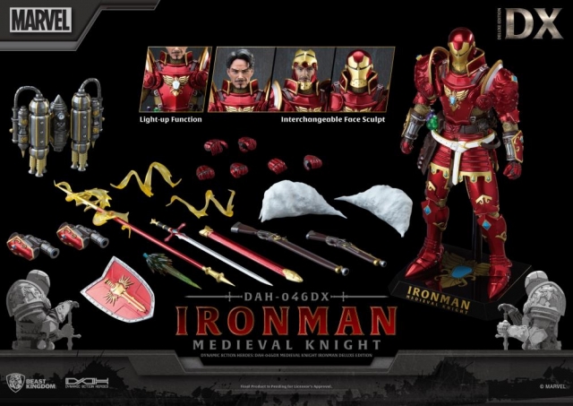 DAH-046DX Medieval Knight Iron Man Deluxe Version Dynamic 8ction Heroes | Marvel | Beast Kingdom