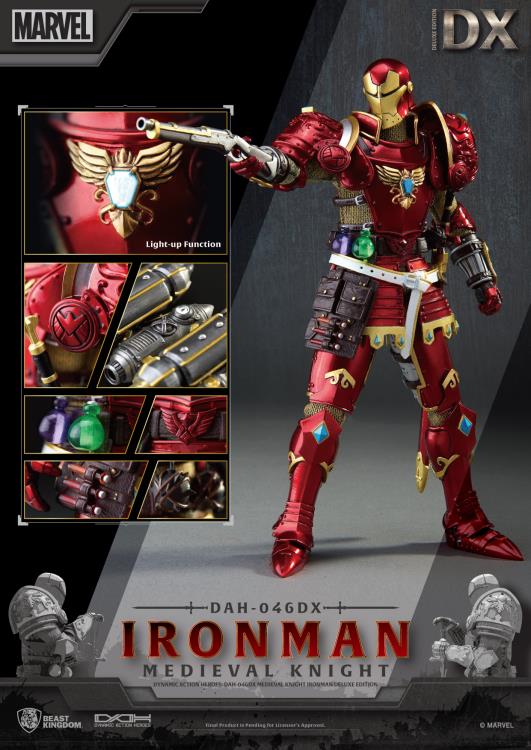 DAH-046DX Medieval Knight Iron Man Deluxe Version Dynamic 8ction Heroes | Marvel | Beast Kingdom