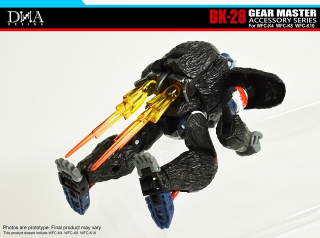 DK-28 Upgrade Kit for Transformers WFC Kingdom WFC-K4, WFC-K8, and WFC-K10 | Dna Design | Upgrade Kit