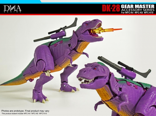 DK-28 Upgrade Kit for Transformers WFC Kingdom WFC-K4, WFC-K8, and WFC-K10 | Dna Design | Upgrade Kit
