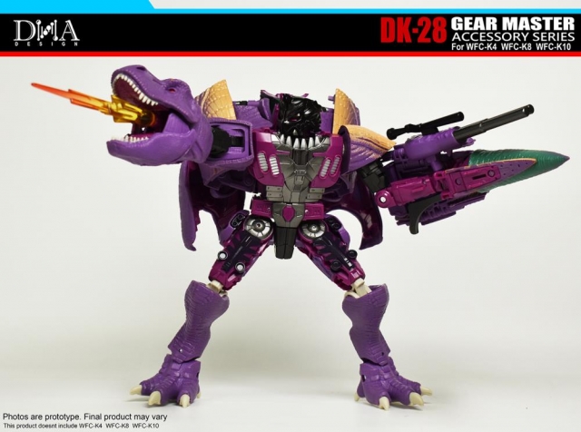 DK-28 Upgrade Kit for Transformers WFC Kingdom WFC-K4, WFC-K8, and WFC-K10 | Dna Design | Upgrade Kit