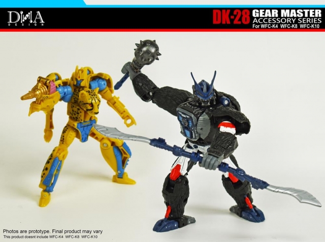 DK-28 Upgrade Kit for Transformers WFC Kingdom WFC-K4, WFC-K8, and WFC-K10 | Dna Design | Upgrade Kit