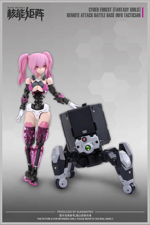 Remote Attack Battle Base Info Tactician Model Kit | Cyber Forest Fantasy Girls | Nuke Matrix