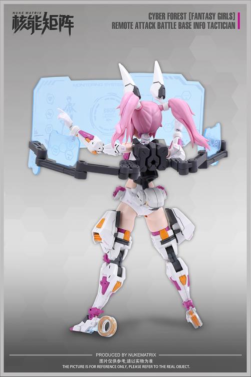 Remote Attack Battle Base Info Tactician Model Kit | Cyber Forest Fantasy Girls | Nuke Matrix
