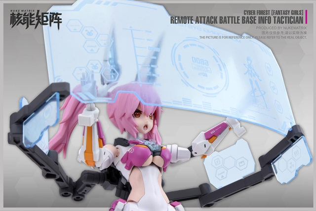 Remote Attack Battle Base Info Tactician Model Kit | Cyber Forest Fantasy Girls | Nuke Matrix