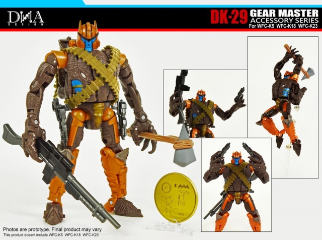 DK-29 Upgrade Kit for Transformers WFC Kingdom WFC-K5, WFC-K18, and WFC-K23 | Dna Design | Upgrade Kit