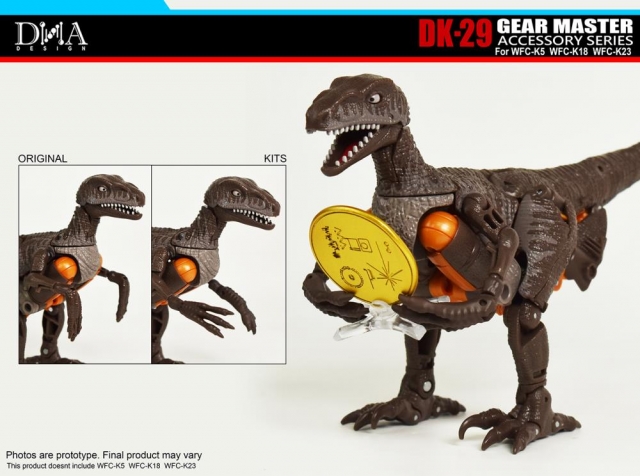 DK-29 Upgrade Kit for Transformers WFC Kingdom WFC-K5, WFC-K18, and WFC-K23 | Dna Design | Upgrade Kit