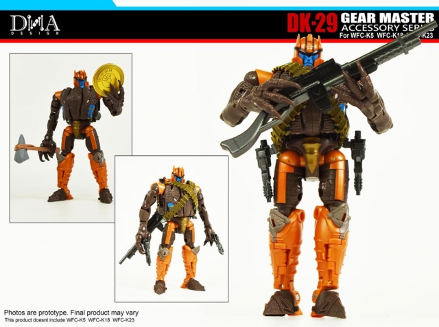 DK-29 Upgrade Kit for Transformers WFC Kingdom WFC-K5, WFC-K18, and WFC-K23 | Dna Design | Upgrade Kit