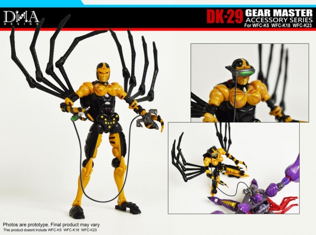 DK-29 Upgrade Kit for Transformers WFC Kingdom WFC-K5, WFC-K18, and WFC-K23 | Dna Design | Upgrade Kit