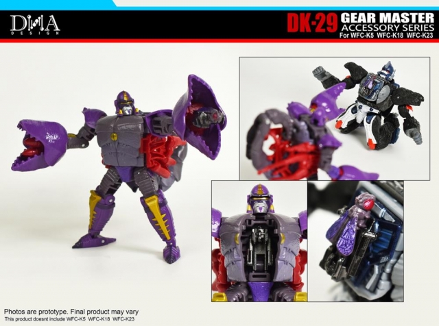DK-29 Upgrade Kit for Transformers WFC Kingdom WFC-K5, WFC-K18, and WFC-K23 | Dna Design | Upgrade Kit