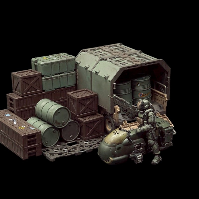 FAV-AP09 303rd Campsite Decor Set 1:18 Scale | Acid Rain FAV